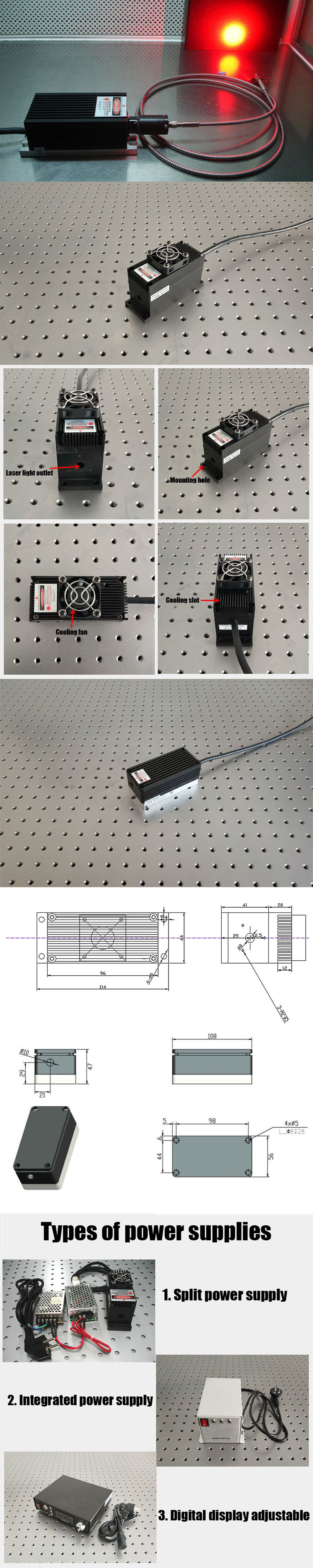 Laser blu DPSS 440 nm - 442 nm