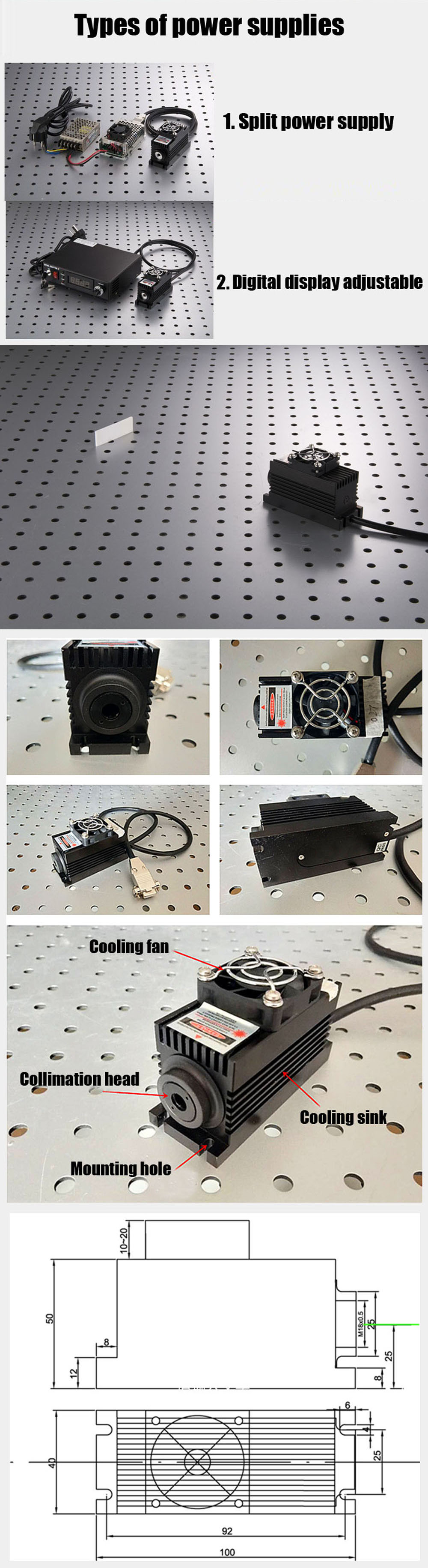 Laser a semiconduttore a infrarossi 980nm