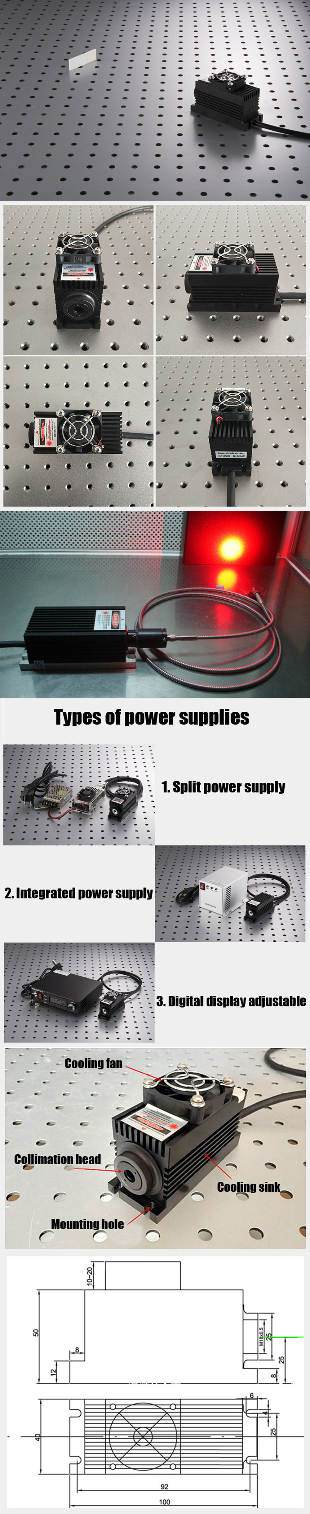 Modulo laser a stato solido a infrarossi 1064nm 1085nm