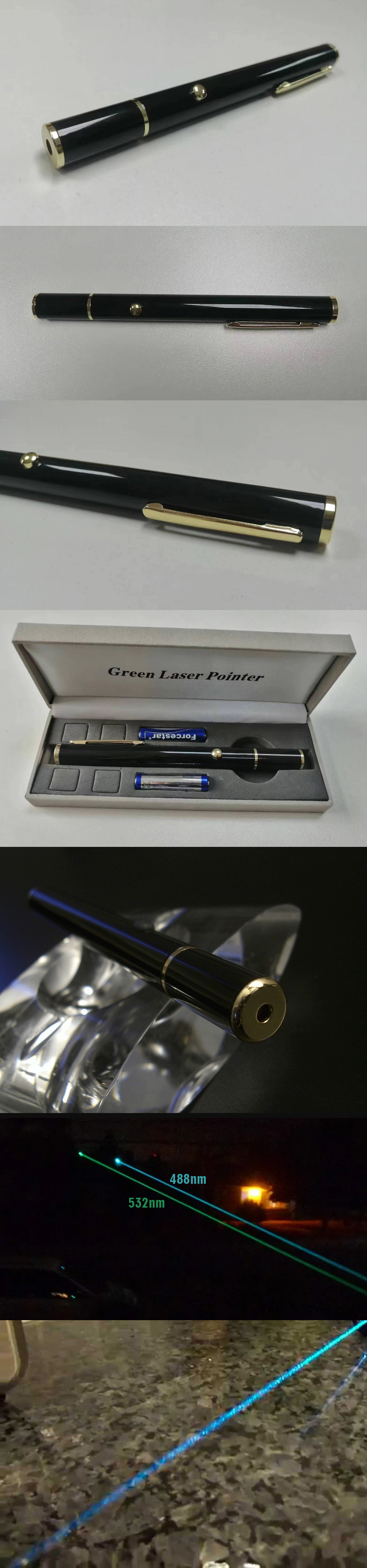 Penna laser ciano 488 nm