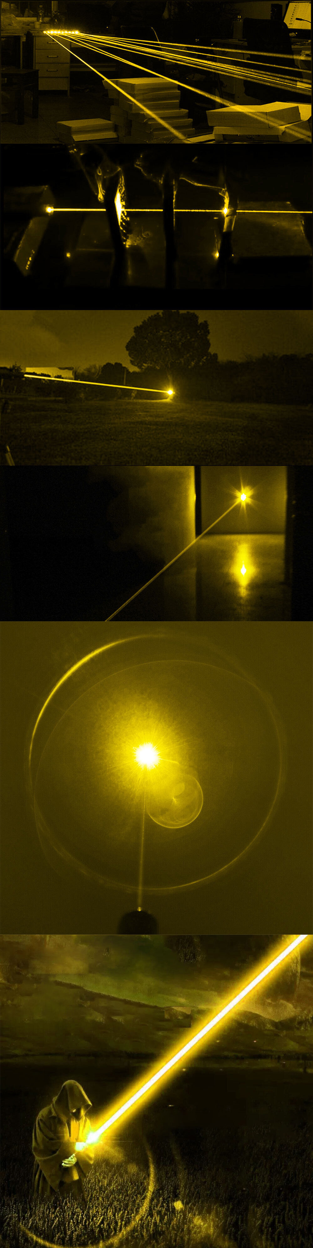 Puntatore laser giallo