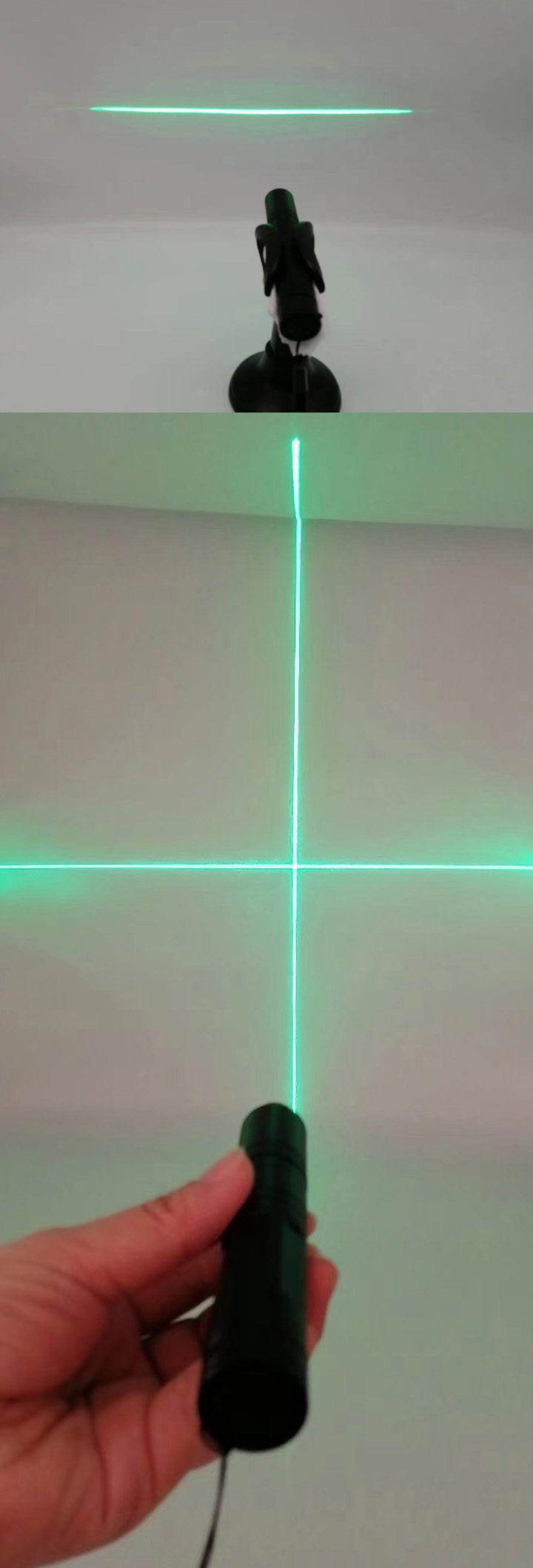 Puntatore laser verde linea / croce