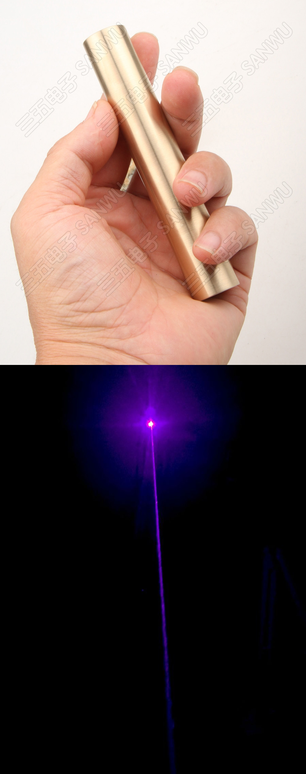 Puntatore laser viola piccolo e potente